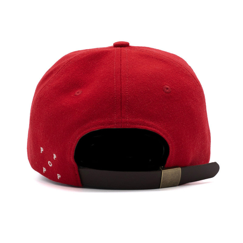 POP O Sixpanel Hat Haute Red/White