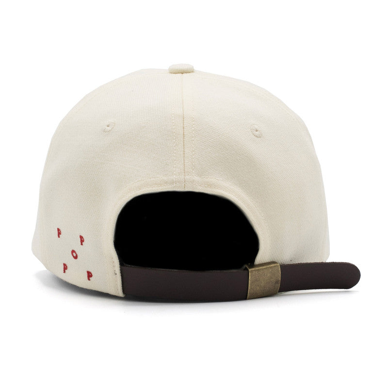 POP O Sixpanel Hat White/Haute Red