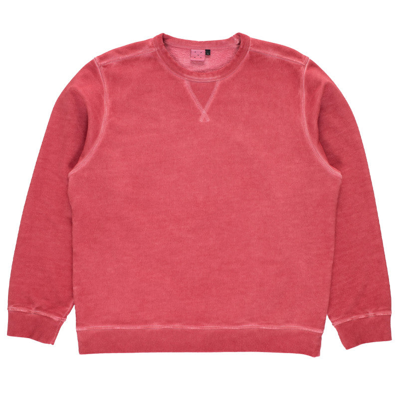POP Stencil Logo Crewneck Sweater Earth Red