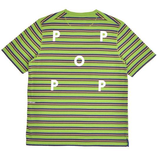 POP Striped Logo T-Shirt Foliage