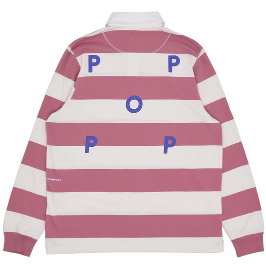 POP Striped Rugby Polo Mesa Rose