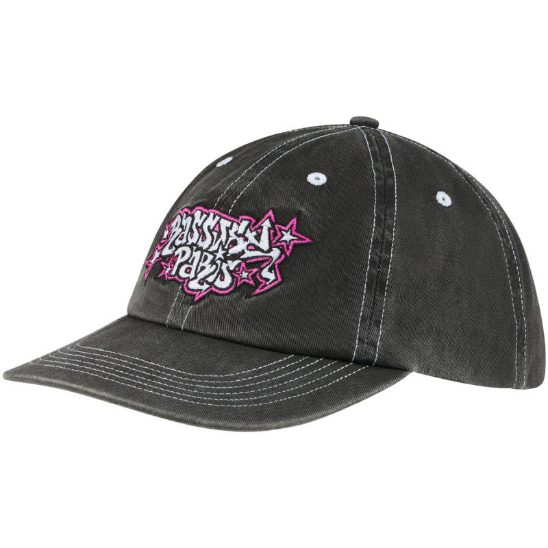 Rassvet 6 Panel Cap Sand Brushed Twill Washed Woven Black