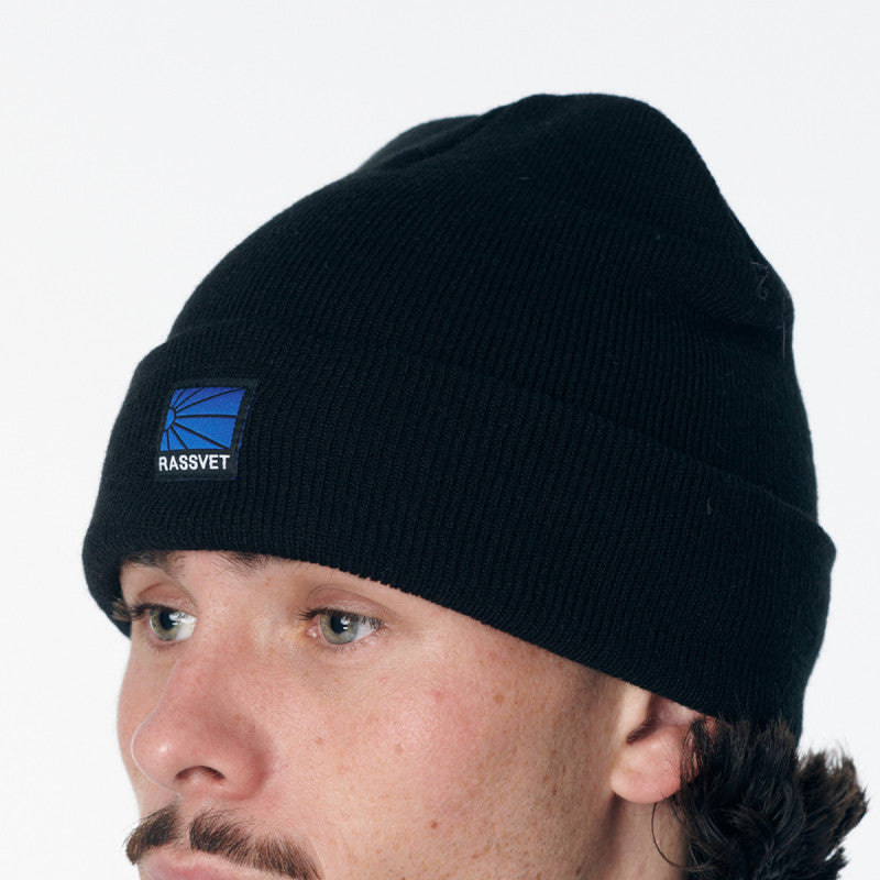 Rassvet Logo Beanie Knit Black