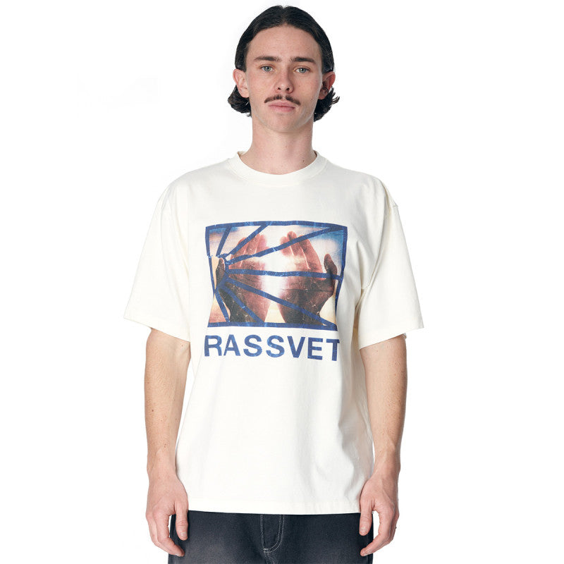Rassvet Hands Logo T-Shirt Off White
