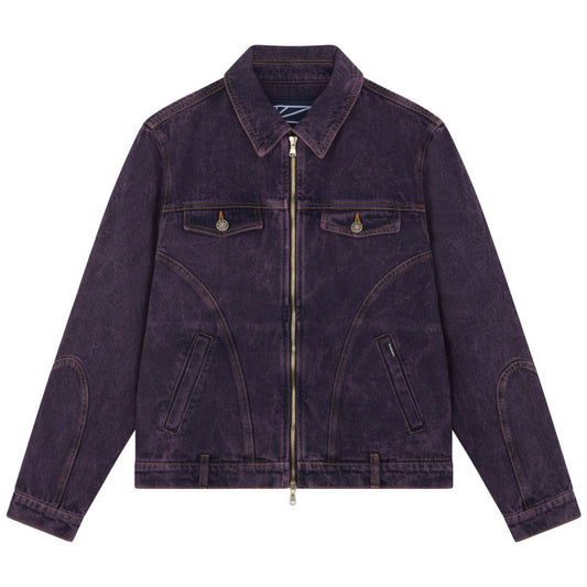 Rassvet Zip Denim Jacket Woven Purple