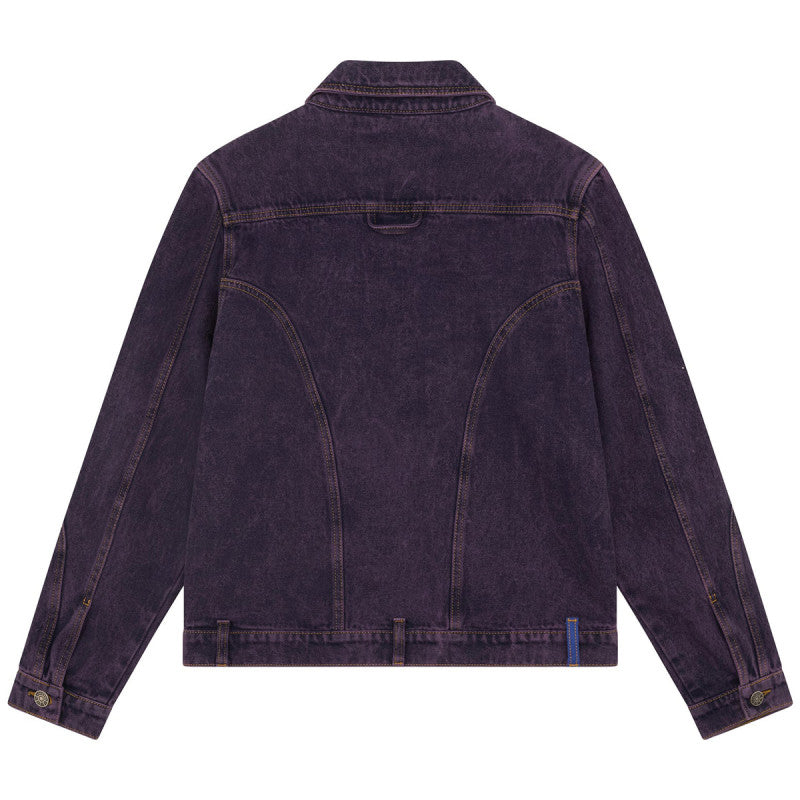 Rassvet Zip Denim Jacket Woven Purple