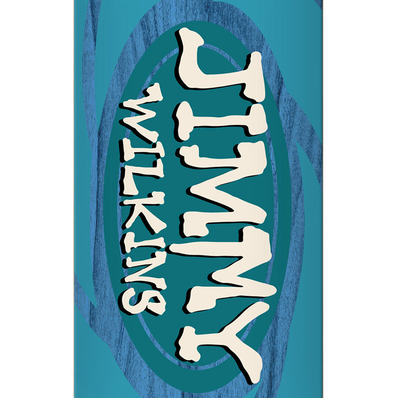 Real Jimmy Wilkins Oval Skateboard Deck Blue 8.5