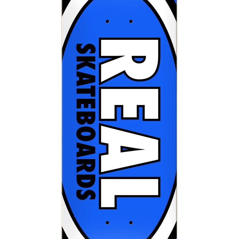 Real Team Classic Oval Skateboard Deck Blue 8.5