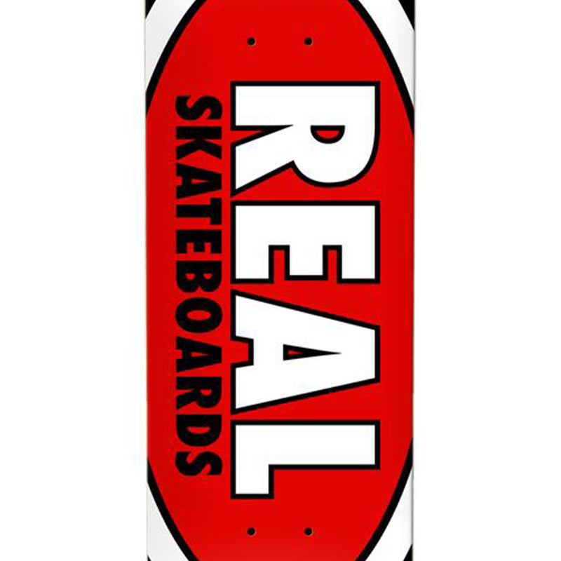 Real Team Classic Oval Skateboard Deck Red 8.12