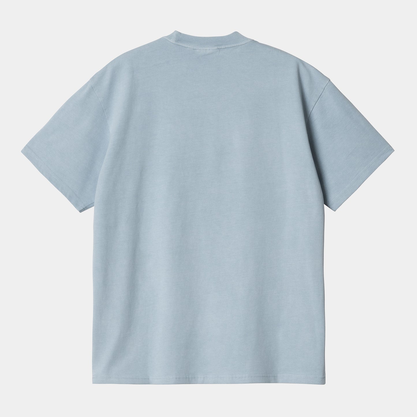 Carhartt WIP Duster Script T-Shirt Misty Sky Garment Dyed