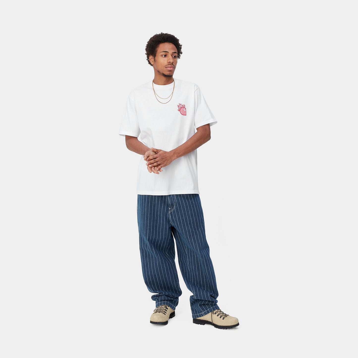 Carhartt WIP Little Hellraiser T-Shirt White/Red