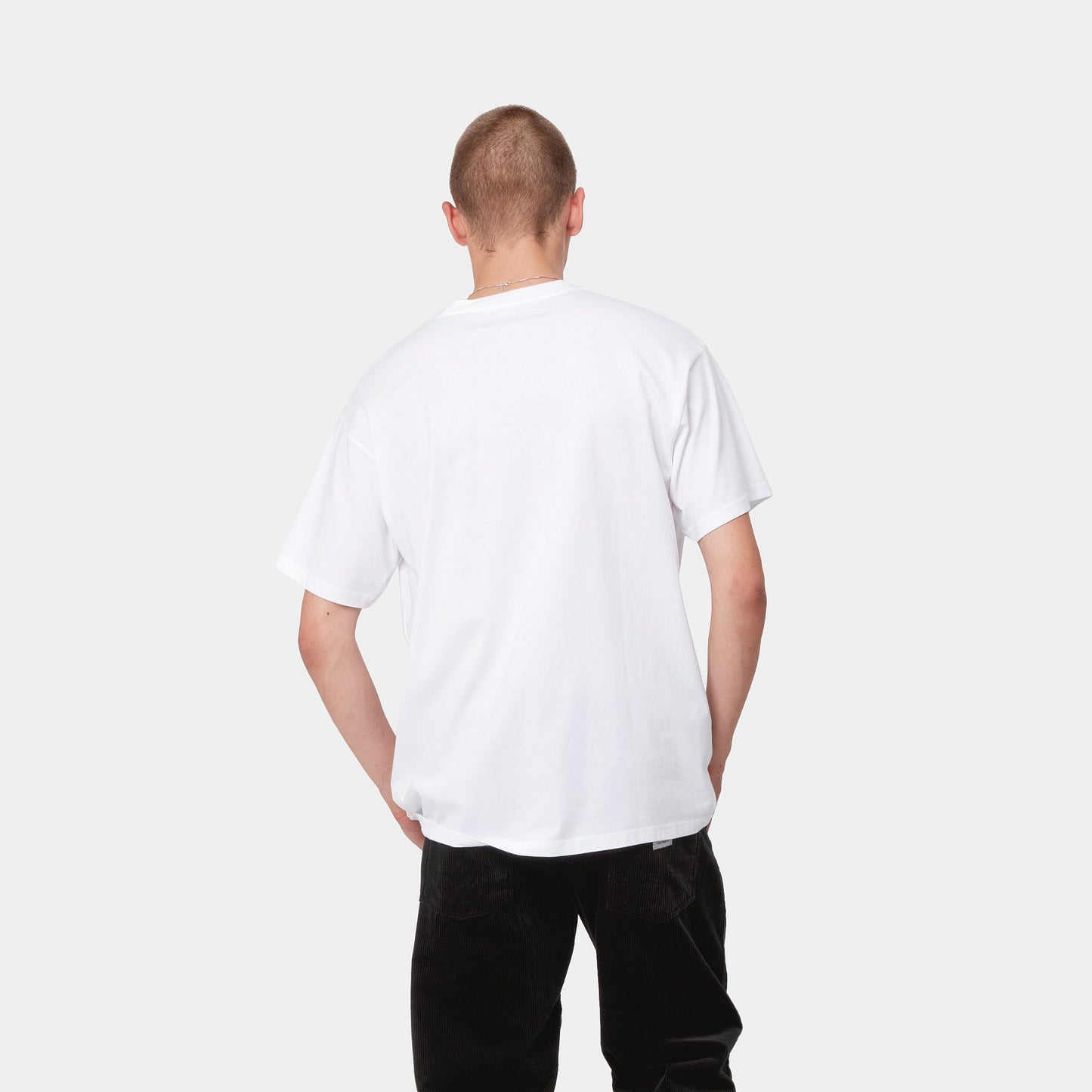 Carhartt WIP Script Embroidery T-Shirt White / Black