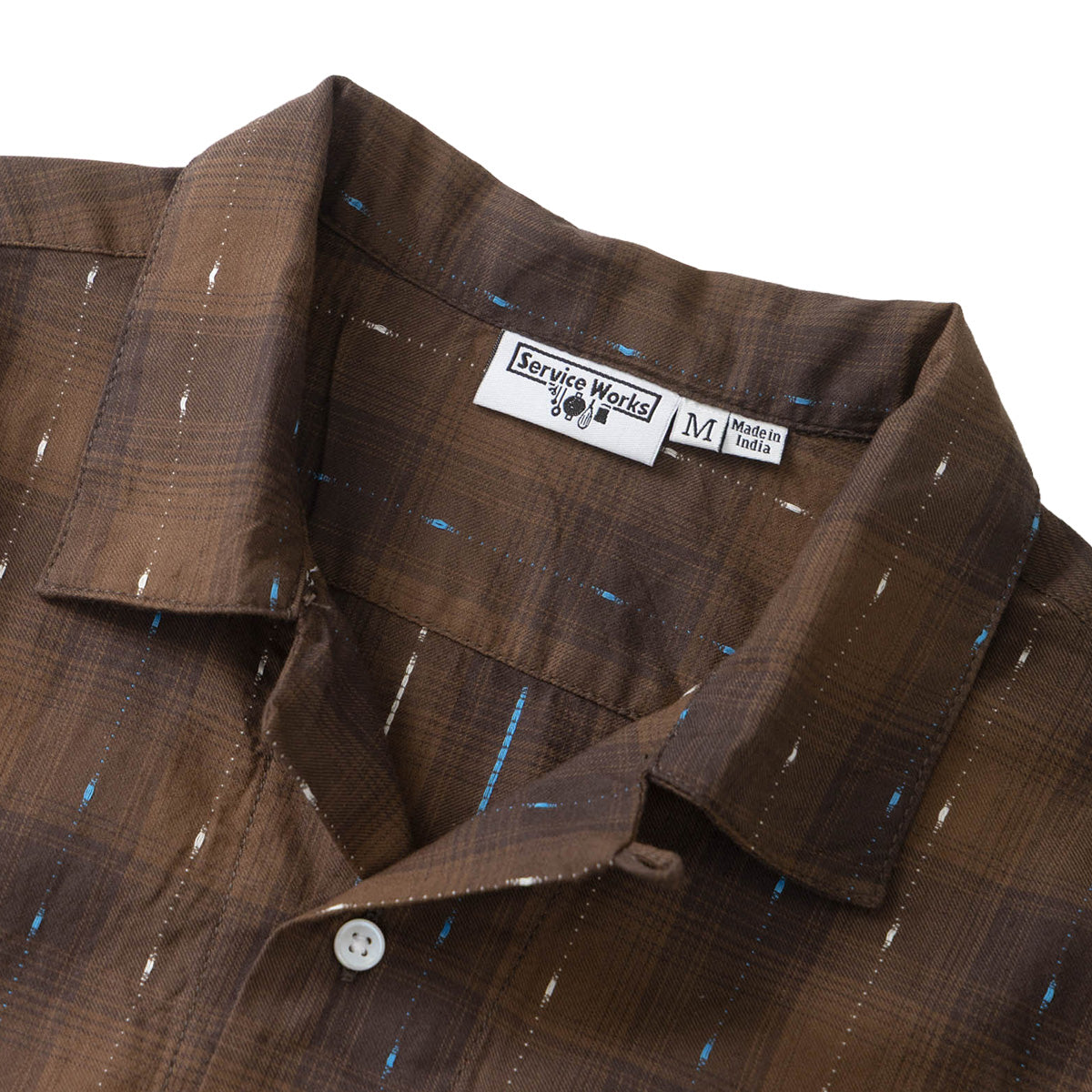 Service Works Drag Stitch Resort Shirt Brown