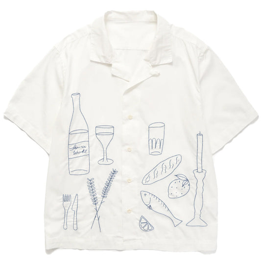 Service Works Light Twill Picnic Shirt Off White