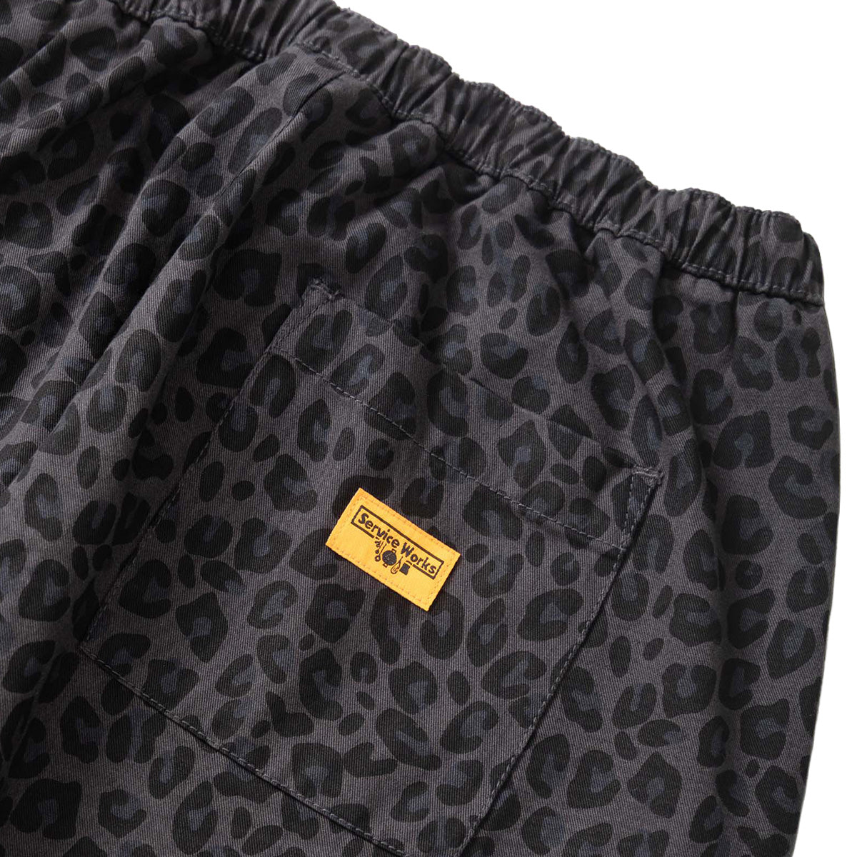 Service Works Patterned Easy Chef Pant Black Leopard