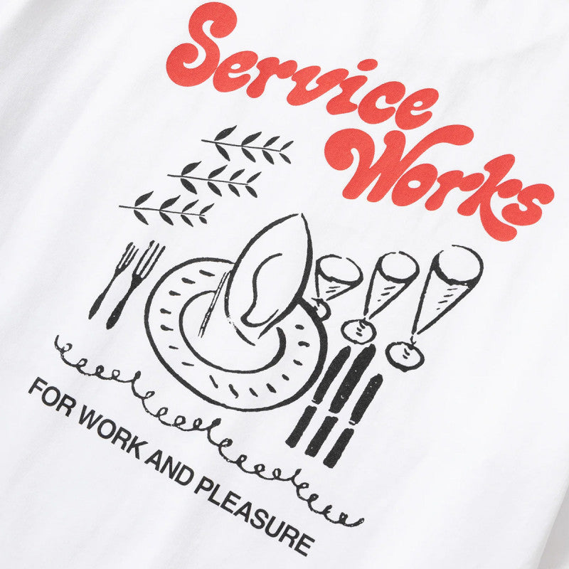 Service Works Work + Pleasure T-Shirt White