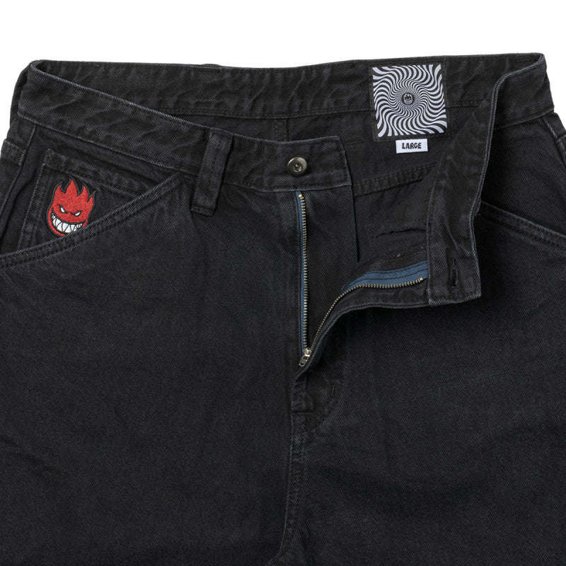 Spitfire Bighead Fill Denim Shorts Black