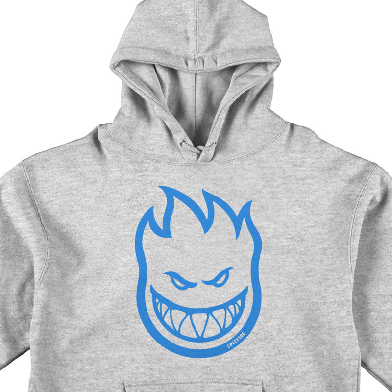 Spitfire Bighead Hoodie Grey Heather/Light Blue