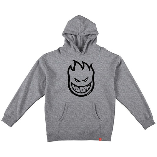 Spitfire Bighead Hoodie Heather Grey/Black