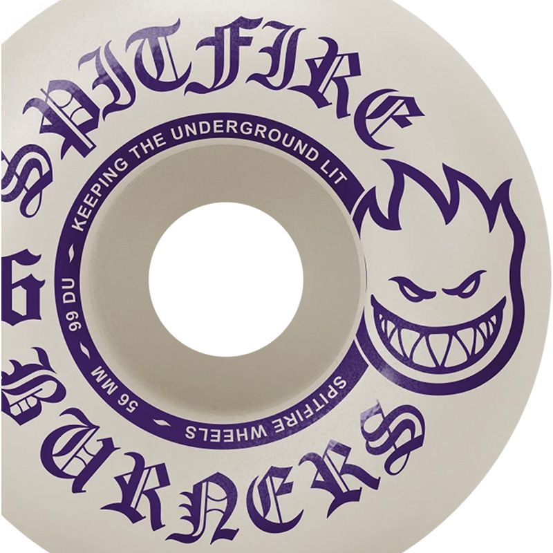 Spitfire Burner Wheels Natural/Purple 99D 56mm