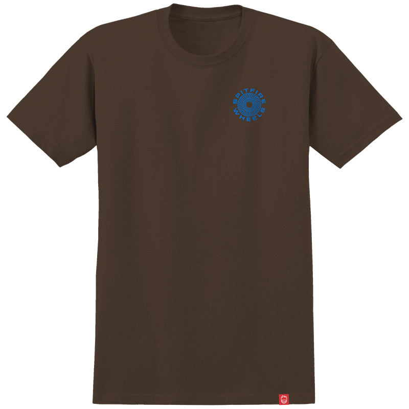 Spitfire Classic '87 Swirl Fill T-Shirt Dark Chocolate