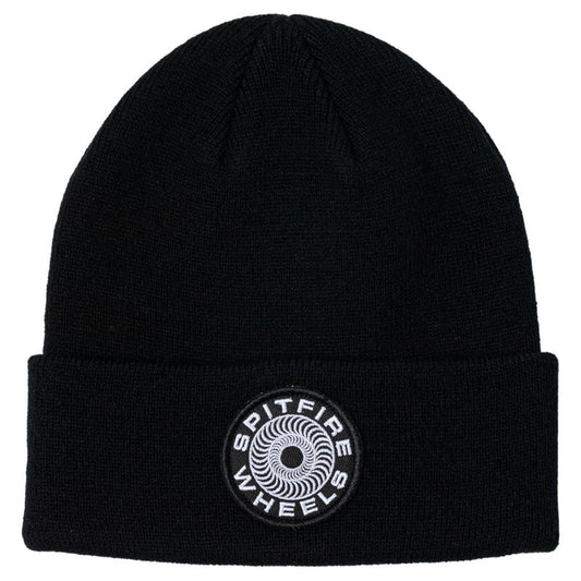 Spitfire Classic '87 Swirl Patch Cuff Beanie Black/White