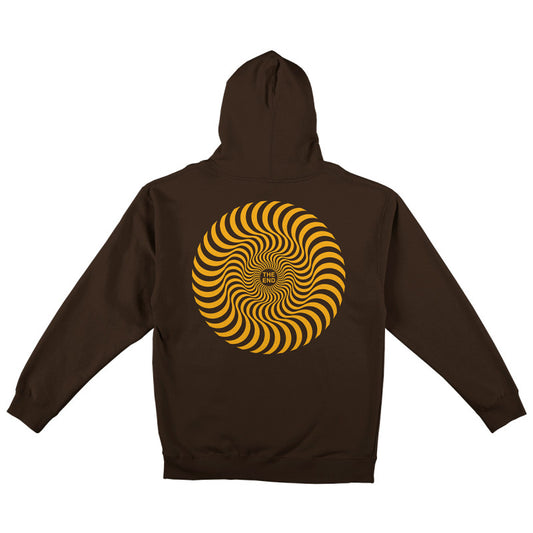 Spitfire Classic Swirl Hoodie Brown