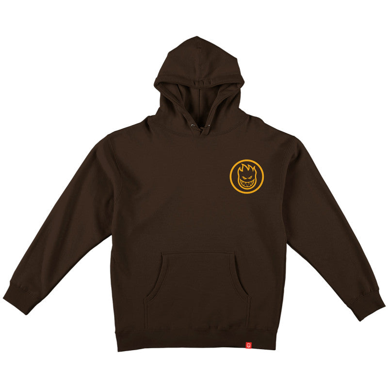 Spitfire Classic Swirl Hoodie Brown