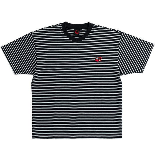 Spitfire Eternal Emb Stripe Heavyweight T-Shirt Black/White