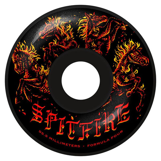 Spitfire Formula Four Apocalypse Radial Wheels Black 99D 55.5mm