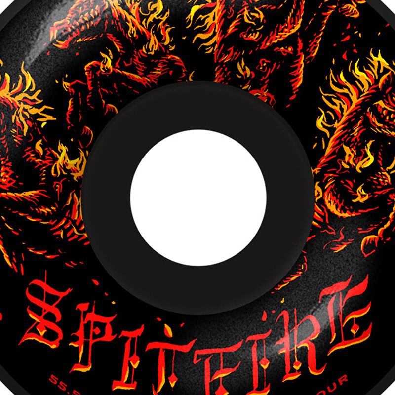 Spitfire Formula Four Apocalypse Radial Wheels Black 99D 55.5mm
