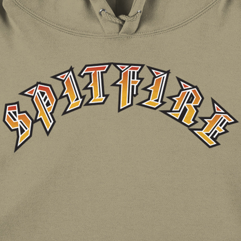 Spitfire Old E Bighead Fill Sleeve Hoodie Sandstone/Gold/Red
