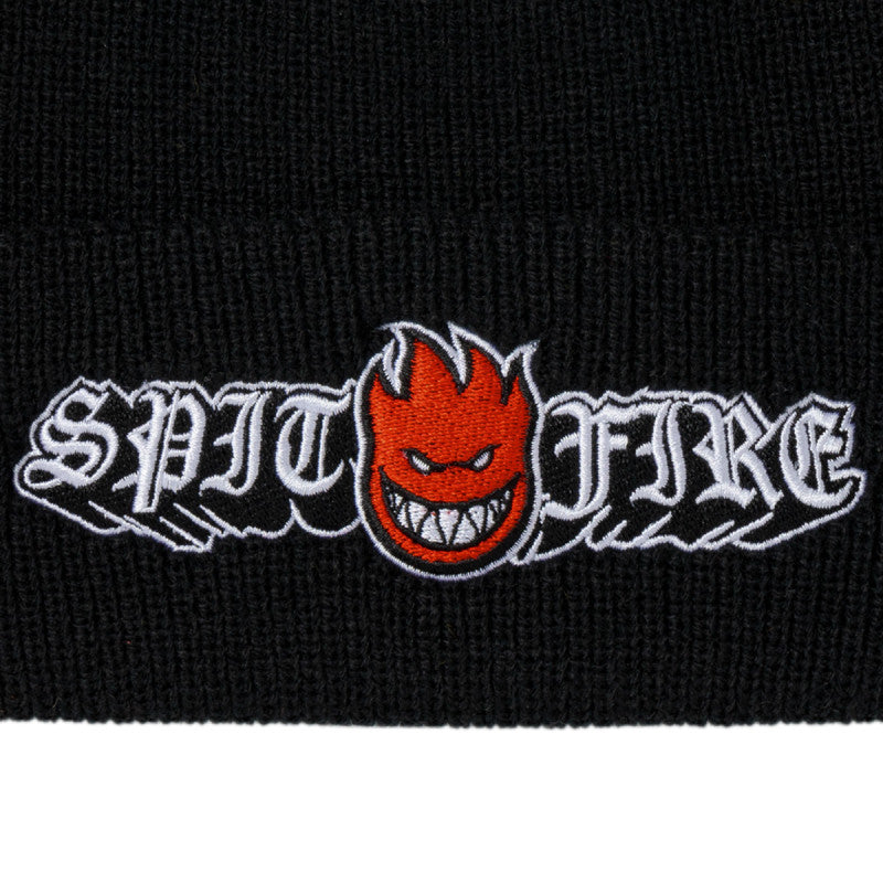 Spitfire Old E Drop Bighead Cuff Beanie Black
