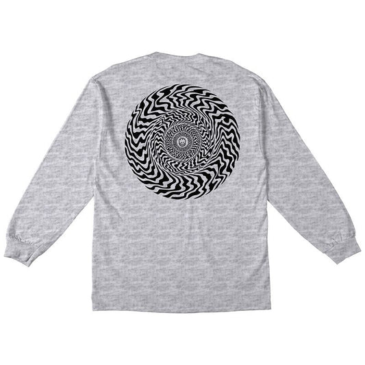 Spitfire Swirled Classic Longsleeve T-Shirt Ash/Black