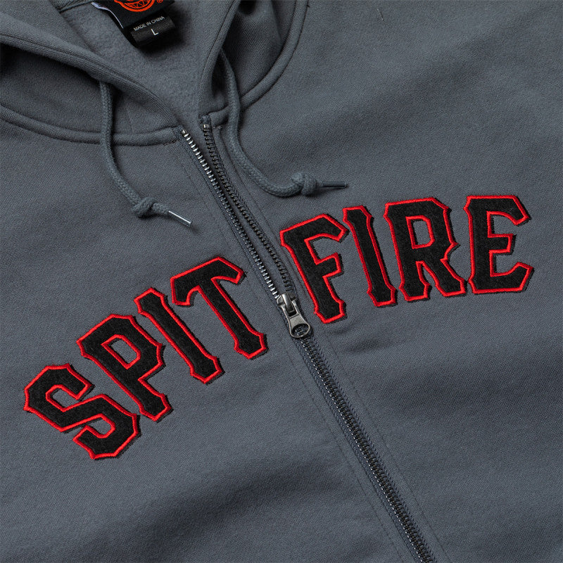 Spitfire Zip Hooded Sweater Spitball Charcoal