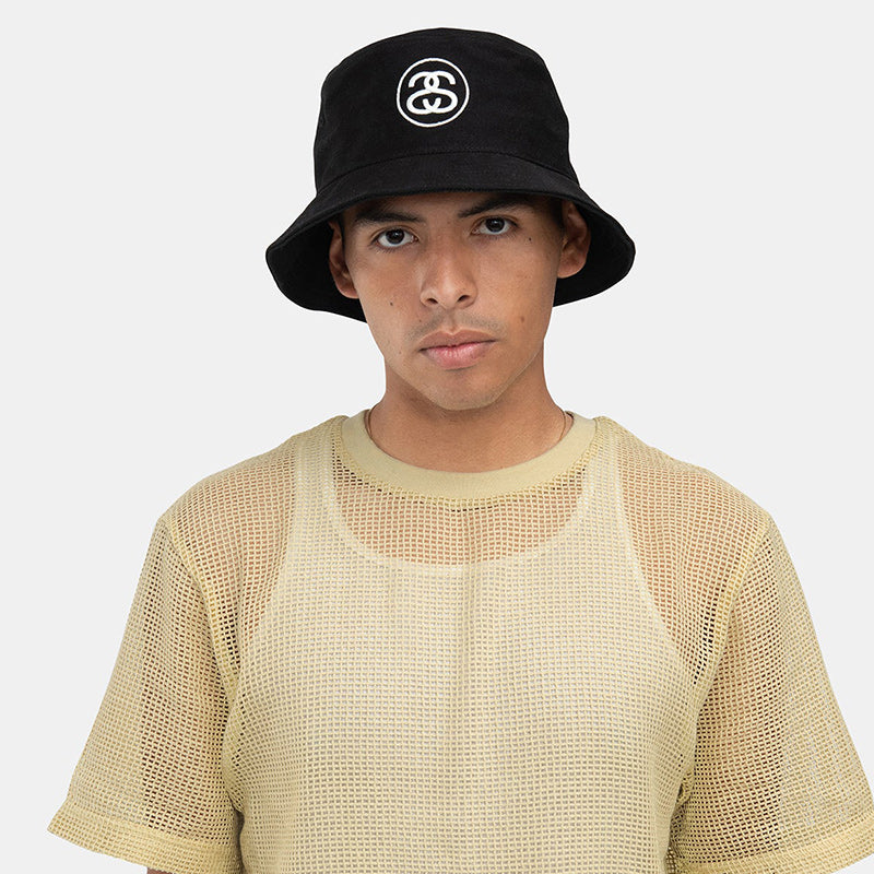 Stüssy Link Deep Bucket Hat Black