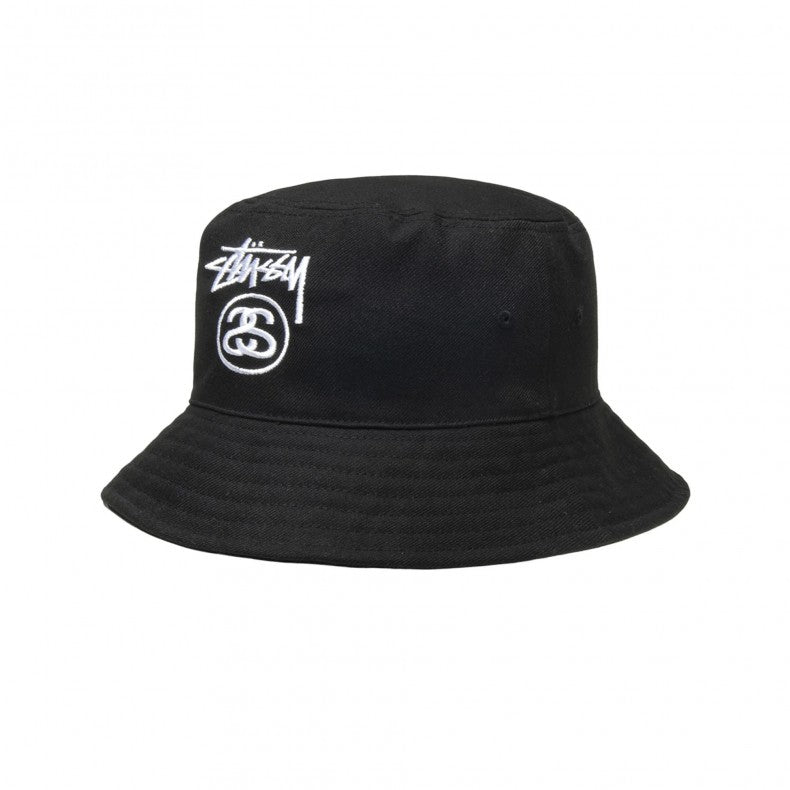 Stüssy Stock Lock Deep Bucket Hat Black