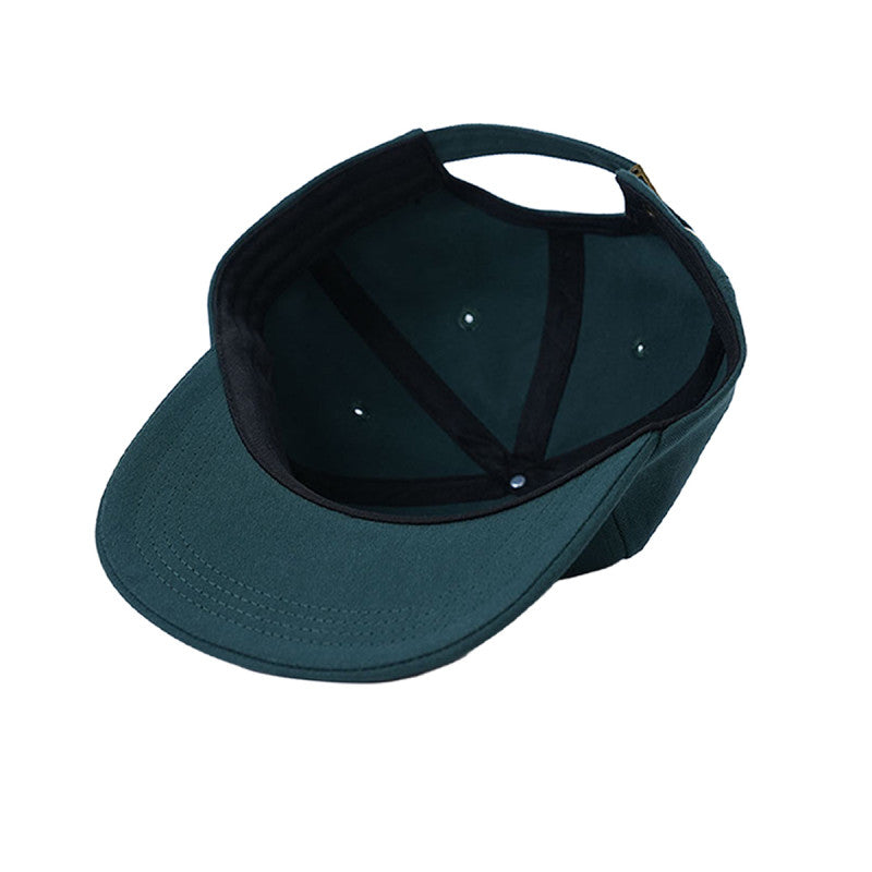 The Loose Company Script Logo Unconstructed 5 Panel Forest Green