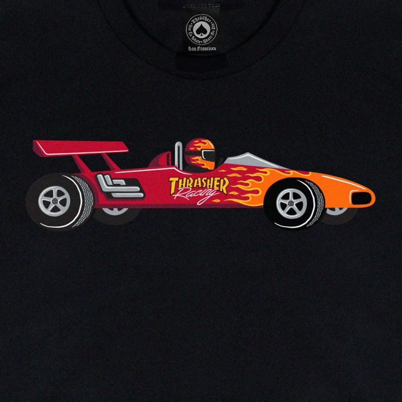 Thrasher Racecar T-Shirt Black