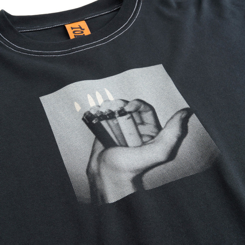 Token Bic Contrast Longsleeve T-Shirt Off Black