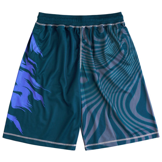 Token Dazed Mesh Shorts Dark Teal Multi