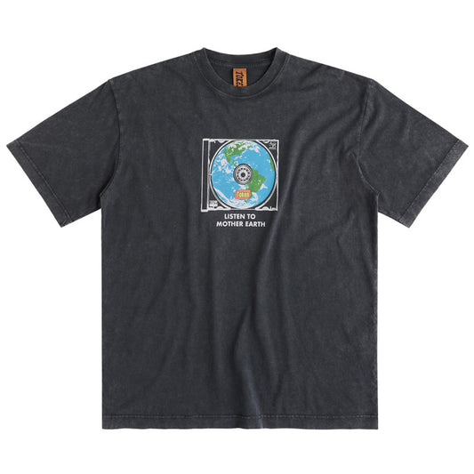 Token Listen To T-Shirt Faded Wash Black
