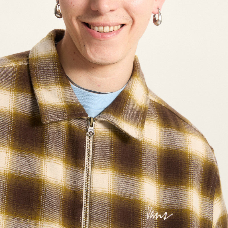 Vans Crestmont Plaid Shacket Oatmeal