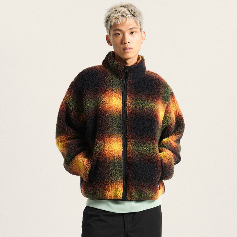 Vans Heights Sherpa Full Zip Jacket Black/Herritage Mustard