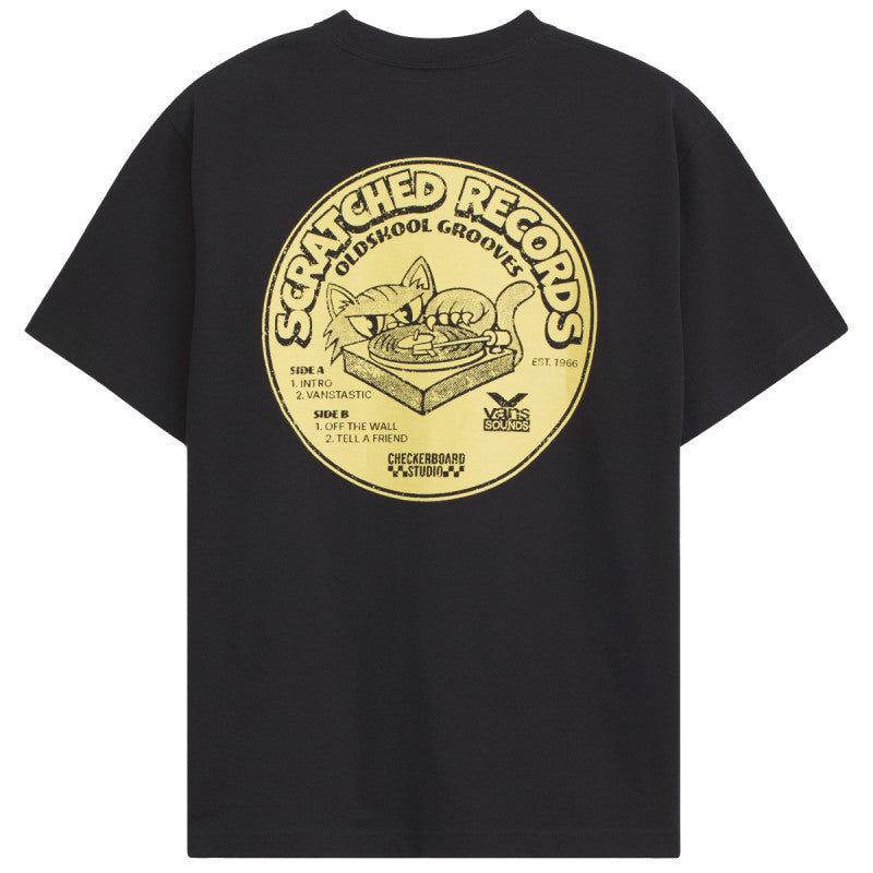 Vans Scratched Records T-Shirt Black