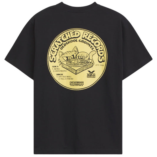 Vans Scratched Records T-Shirt Black