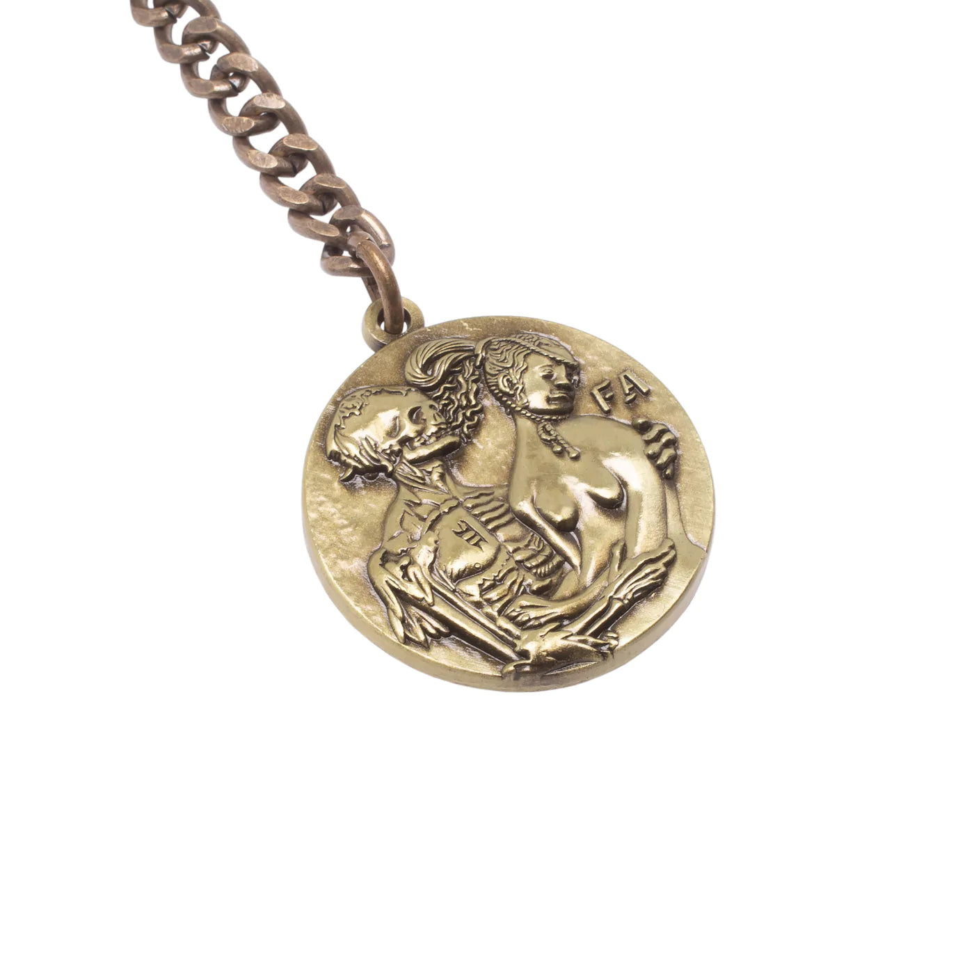 Fucking Awesome Coin Keychain Gold