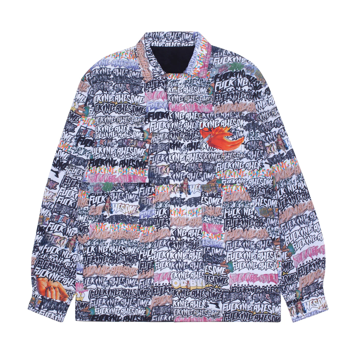 Fucking Awesome Reversible Chore Jacket Denim/Aop
