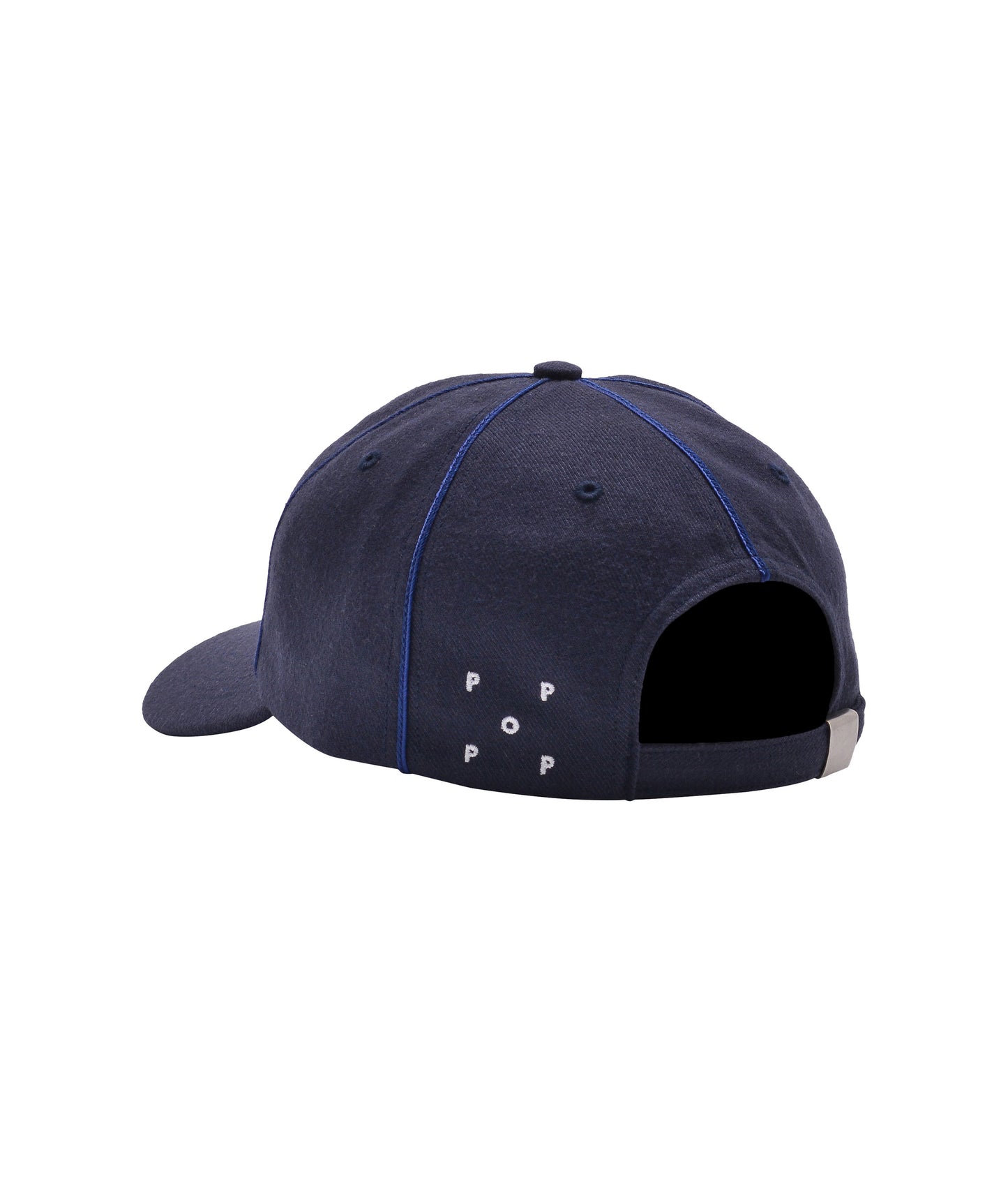 POP Floral Crest Sixpanel Hat Navy Wool