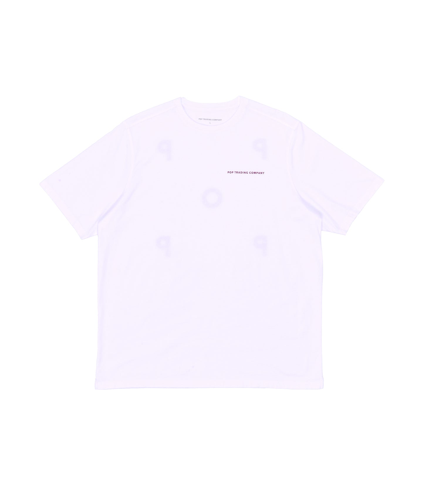 POP Logo T-Shirt White/Raspberry